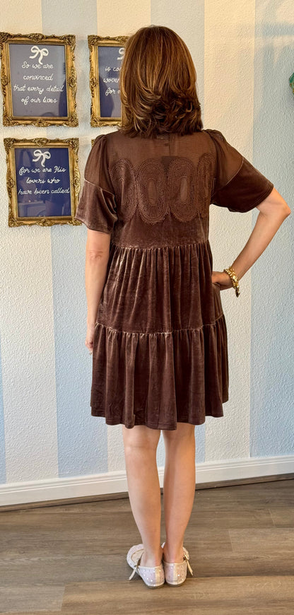 Brown Sugar Velvet Dress Fate