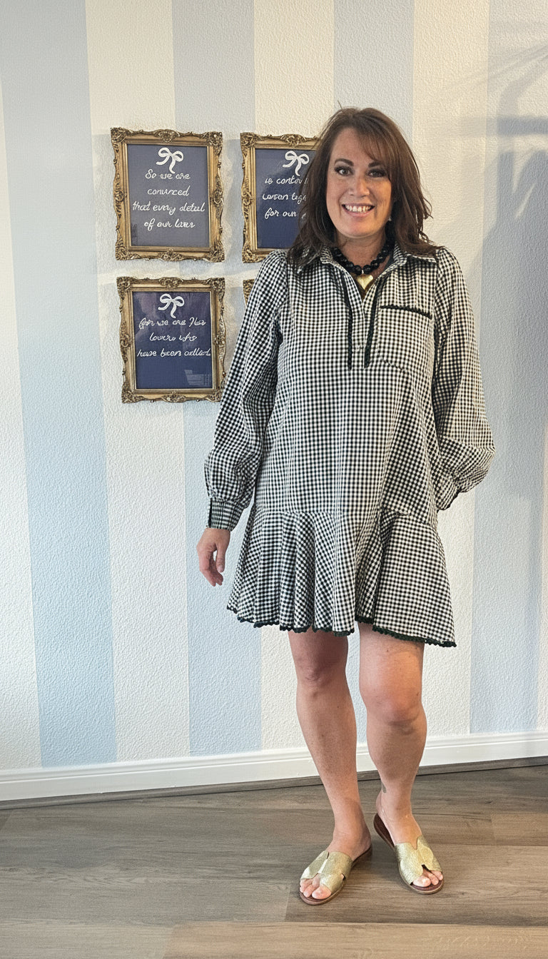 Gingham Grove Dress Entro
