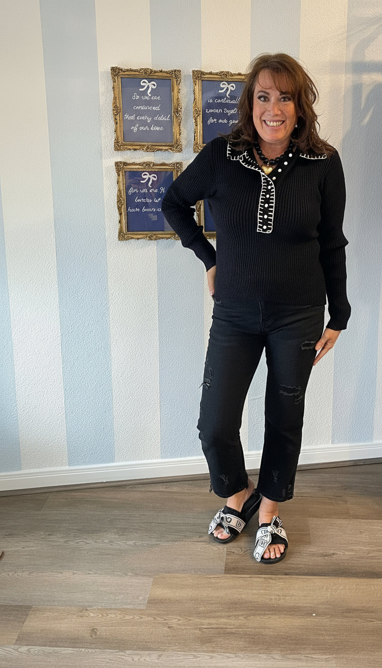 Stitched Grace Knit Top &amp; Merci