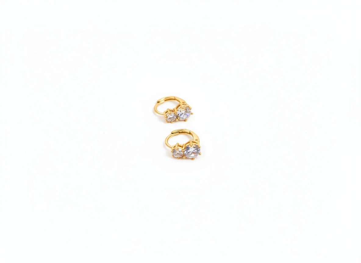 Luxe Spark CZ Huggies Threads of Grace