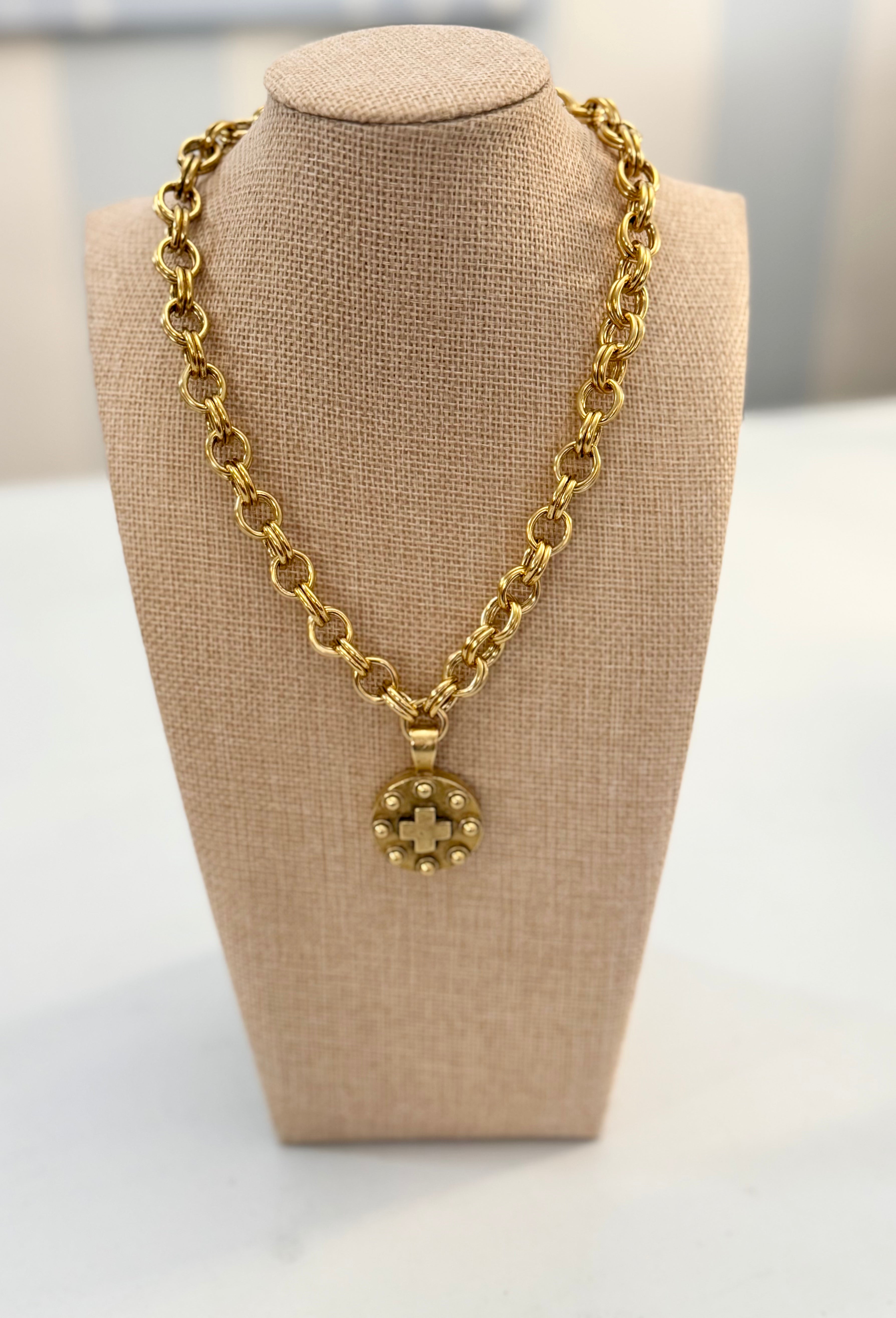 Crossroads Medallion Necklace Threads of Grace