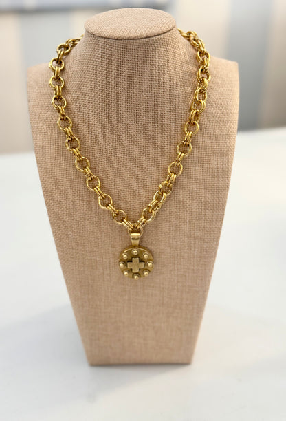 Crossroads Medallion Necklace Threads of Grace