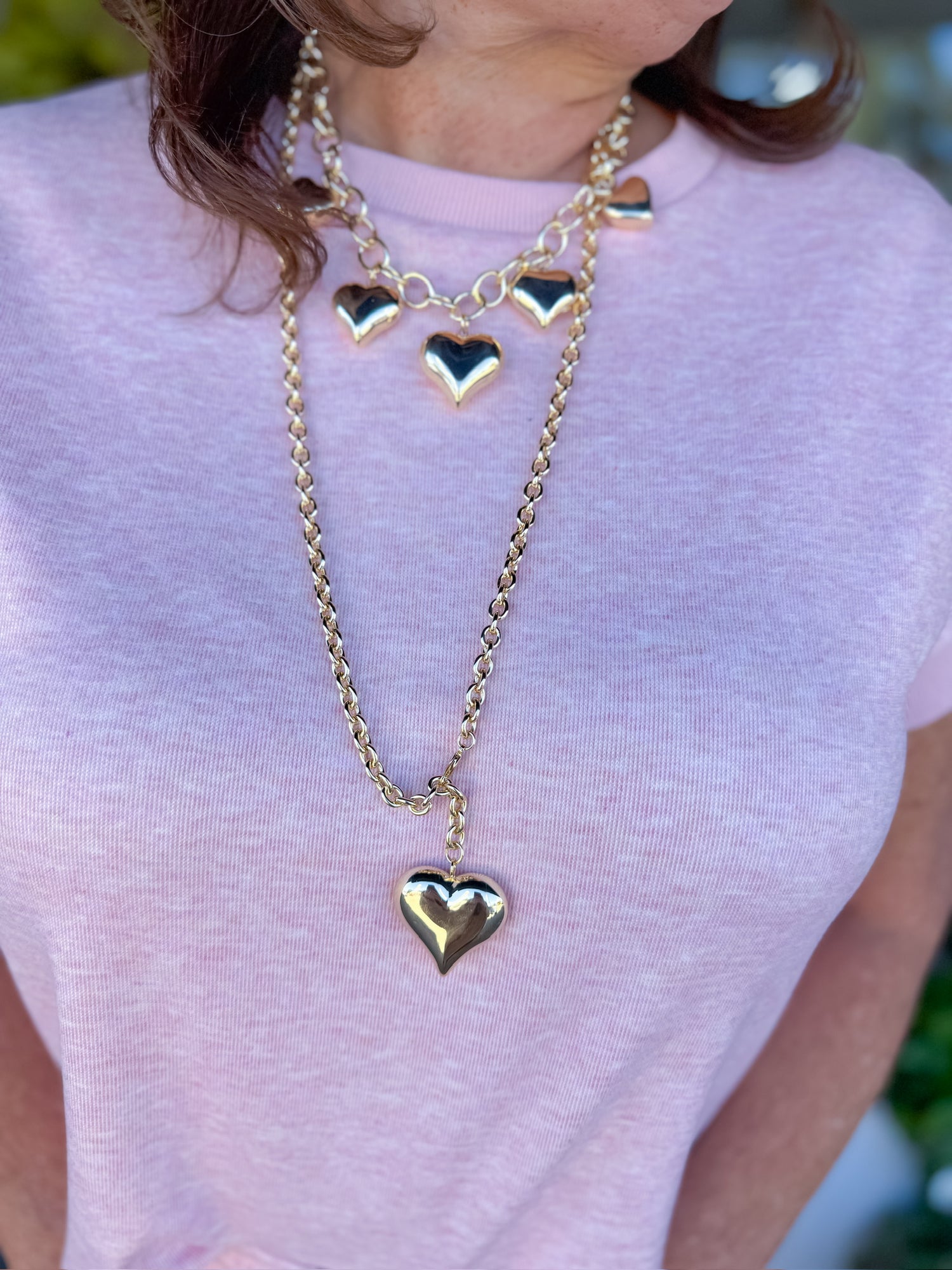 Oh My Heart Statement Necklace Threads of Grace