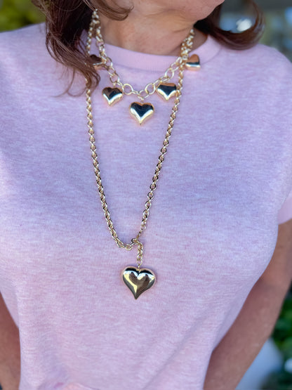 Oh My Heart Statement Necklace Threads of Grace