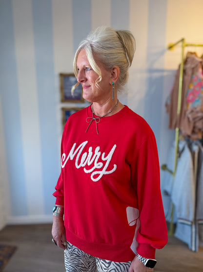 Merry &amp; Bright Sweatshirt Mary Square