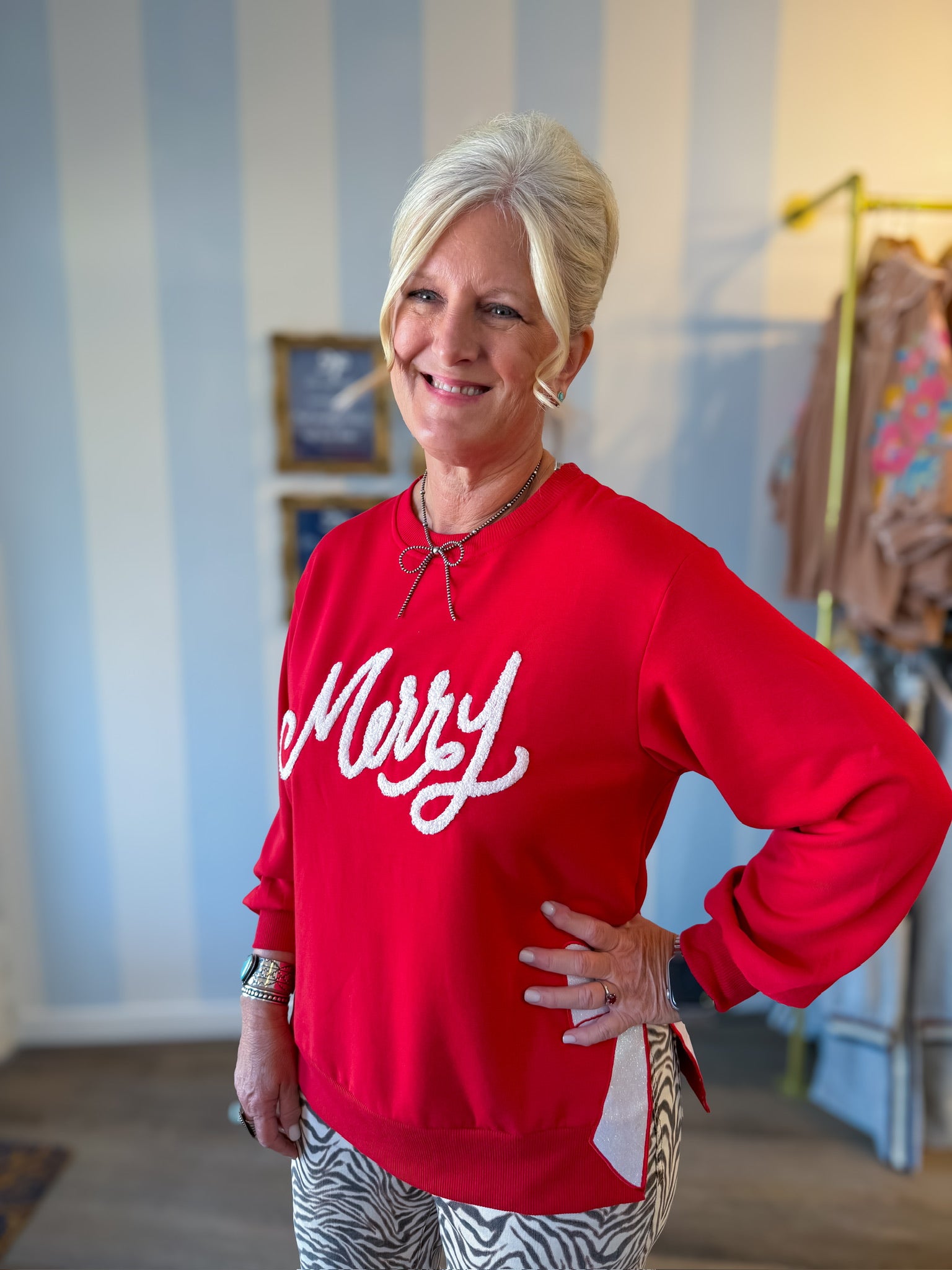 Merry &amp; Bright Sweatshirt Mary Square