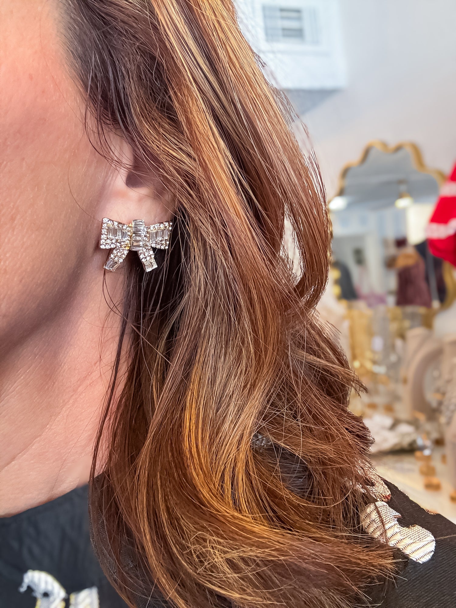 Festive Ribbon Earrings Threads of Grace