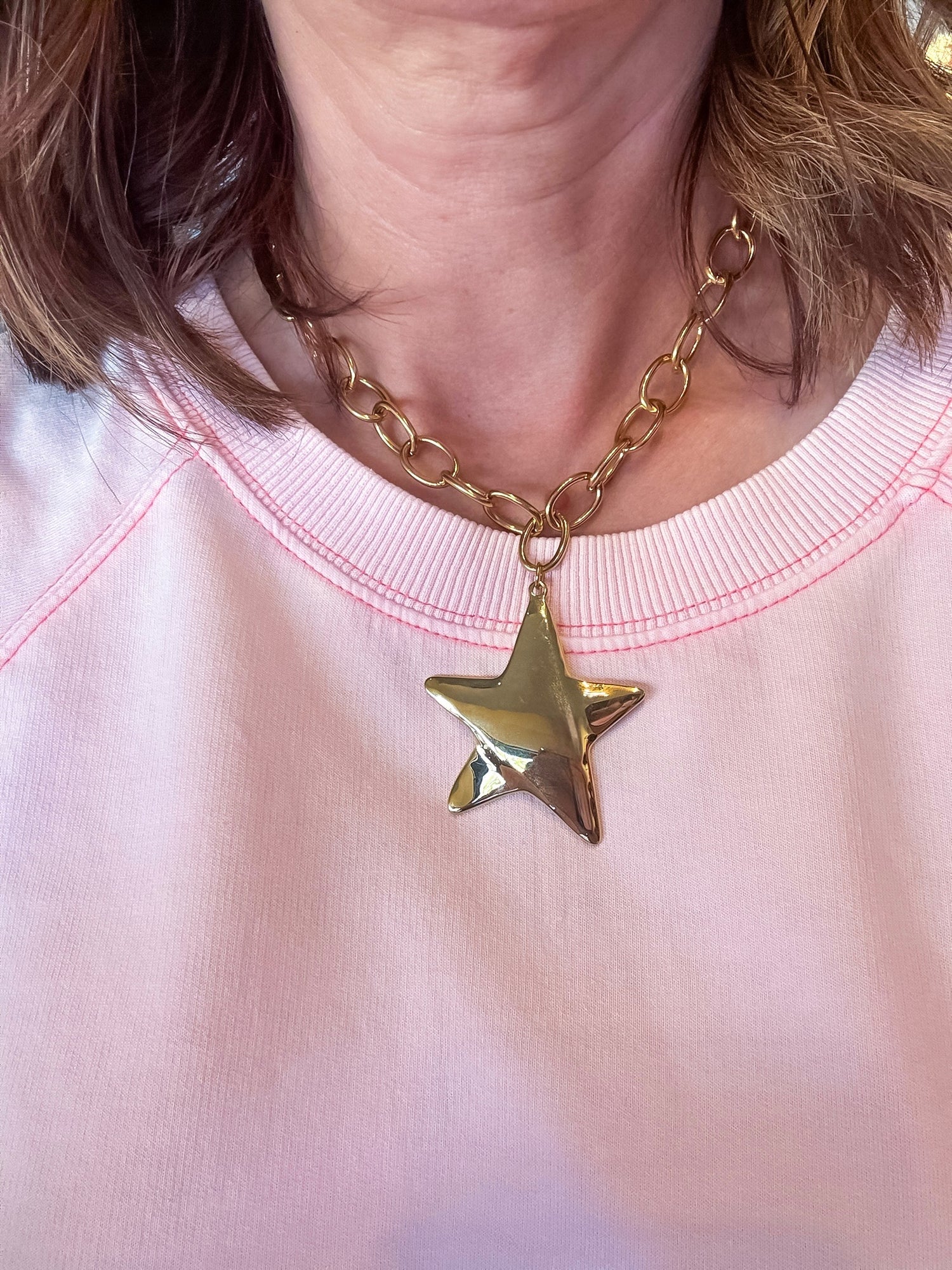 North Star Gold Necklace Chansuttpearls