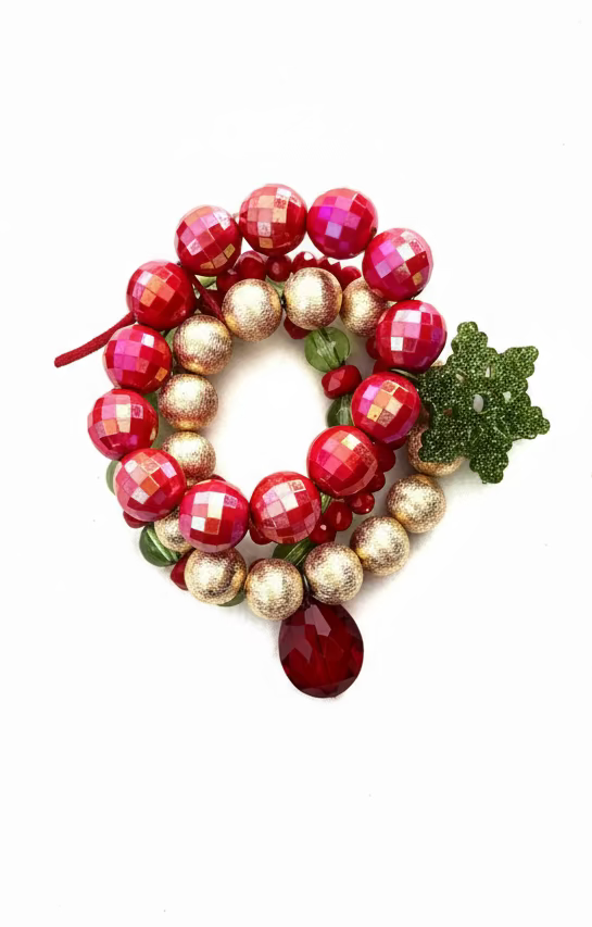 Holly Jolly Bracelet Stack Threads of Grace