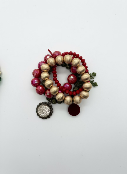 Holly Jolly Bracelet Stack Threads of Grace