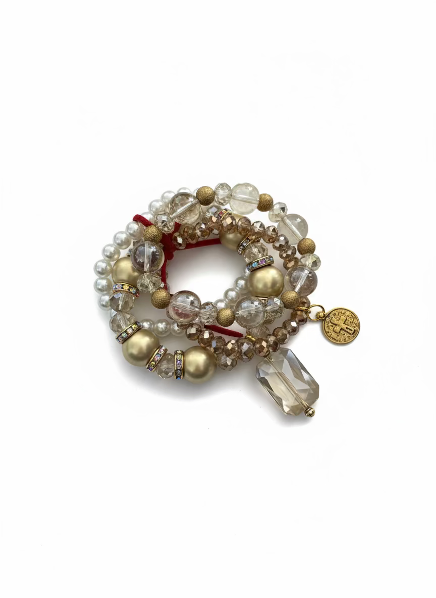 Golden Grace Bracelet Stack Threads of Grace