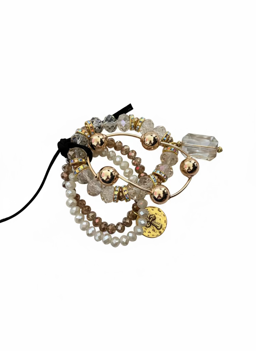 Golden Grace Bracelet Stack Threads of Grace