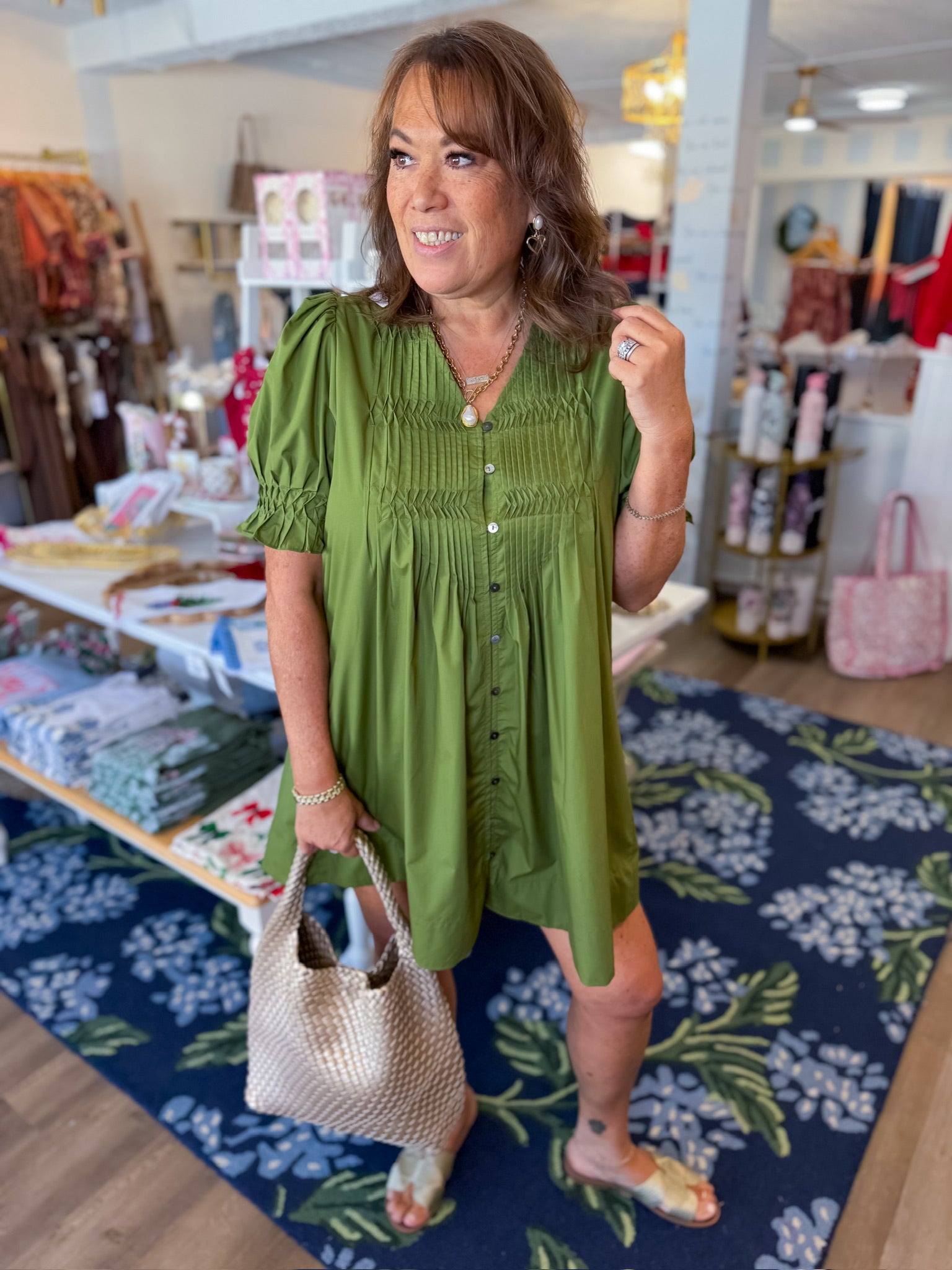 Olive Lane Mini Dress Entro
