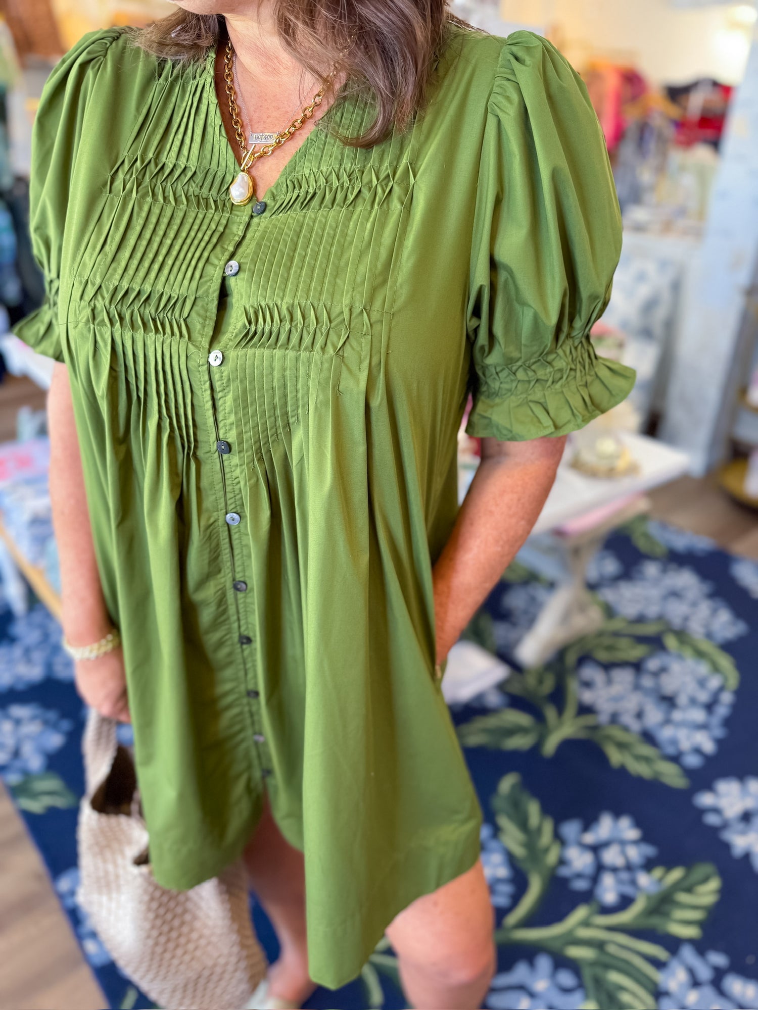 Olive Lane Mini Dress Entro