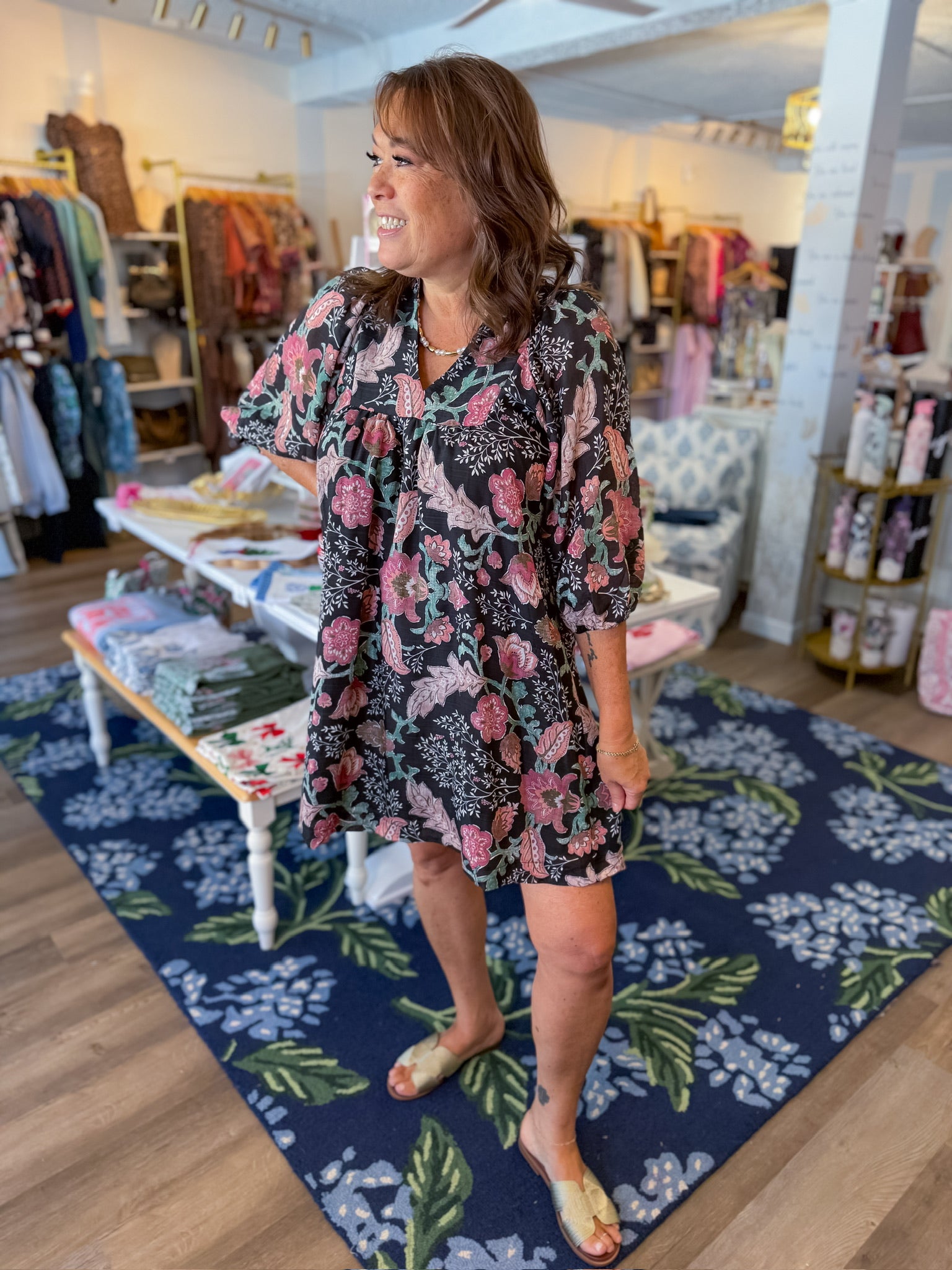 Autumn Bloom Mini Dress Umgee