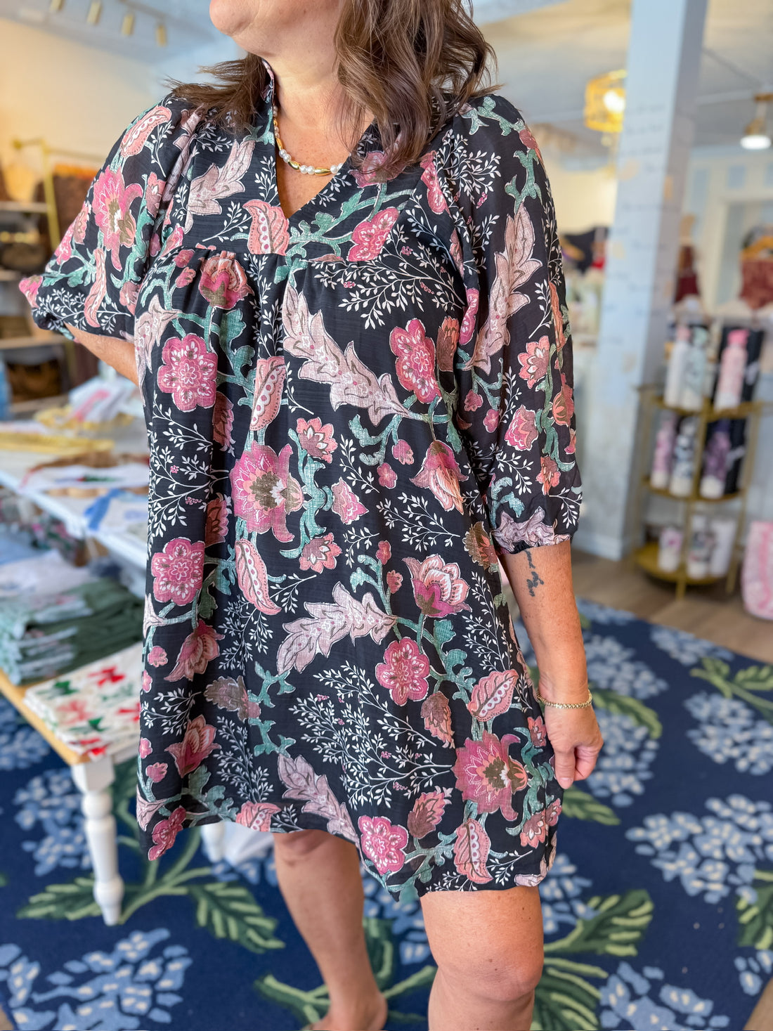 Autumn Bloom Mini Dress Umgee