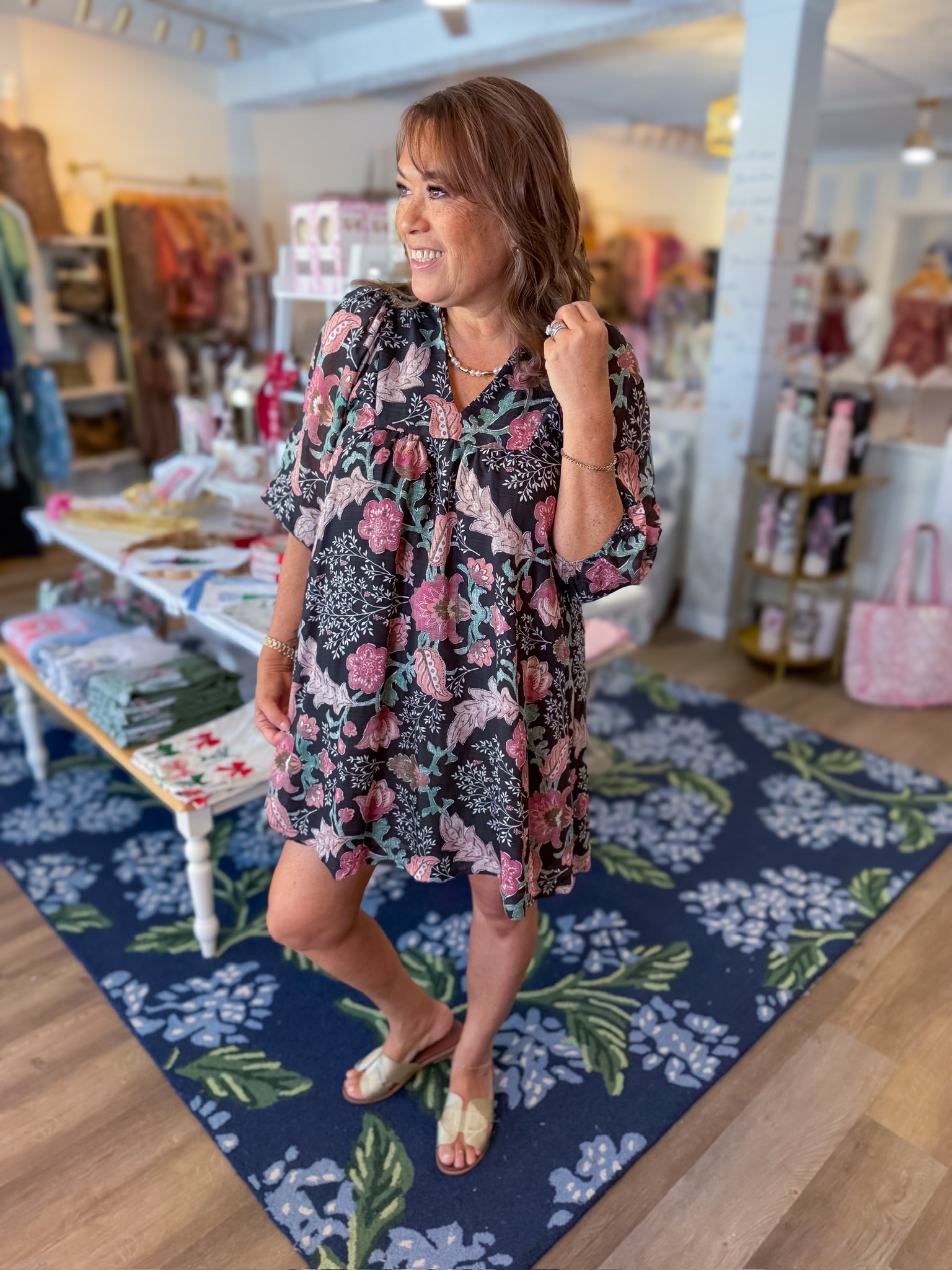 Autumn Bloom Mini Dress Umgee