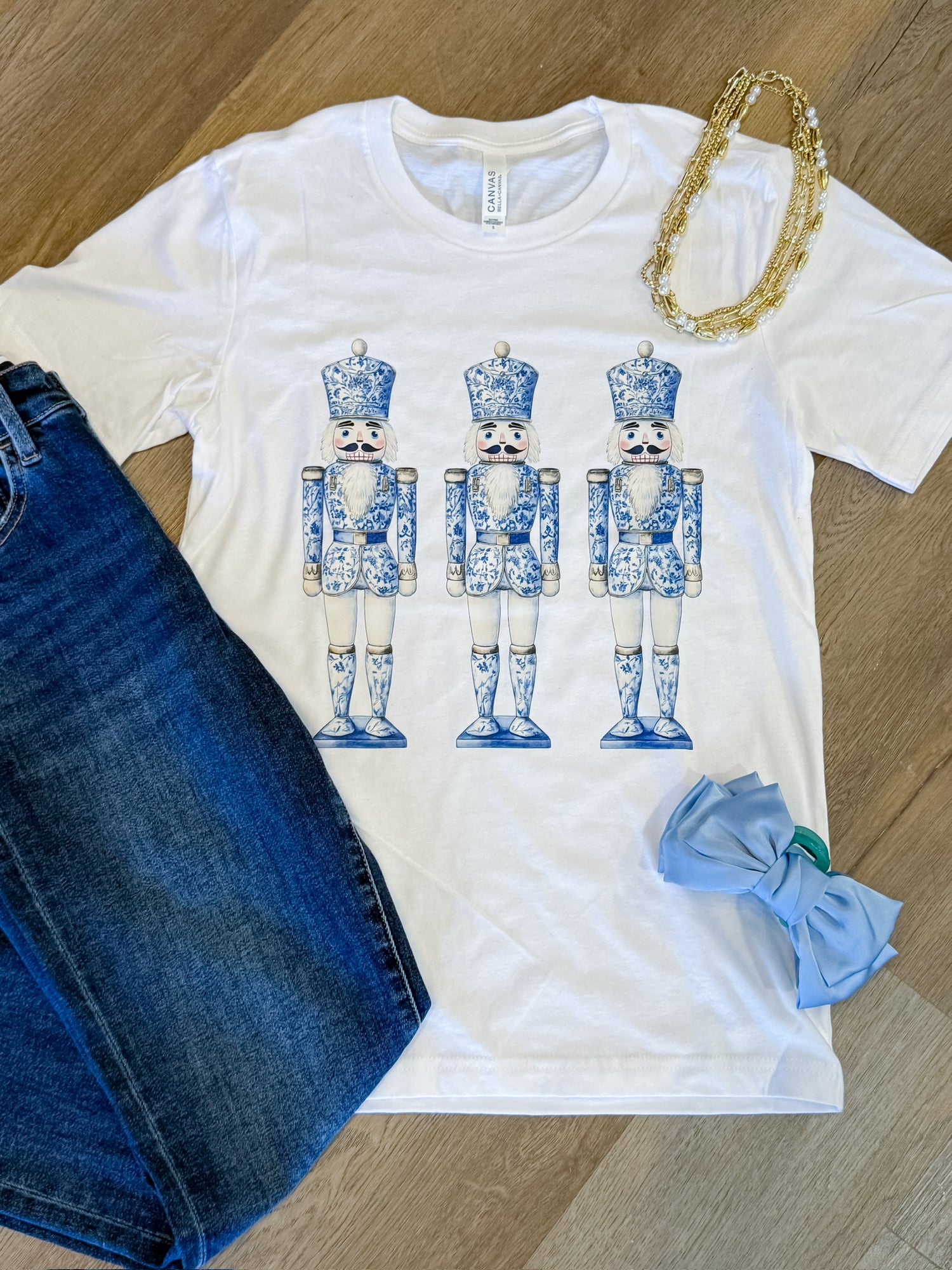 Chinoiserie Nutcracker Short Sleeve Tee Threads of Grace