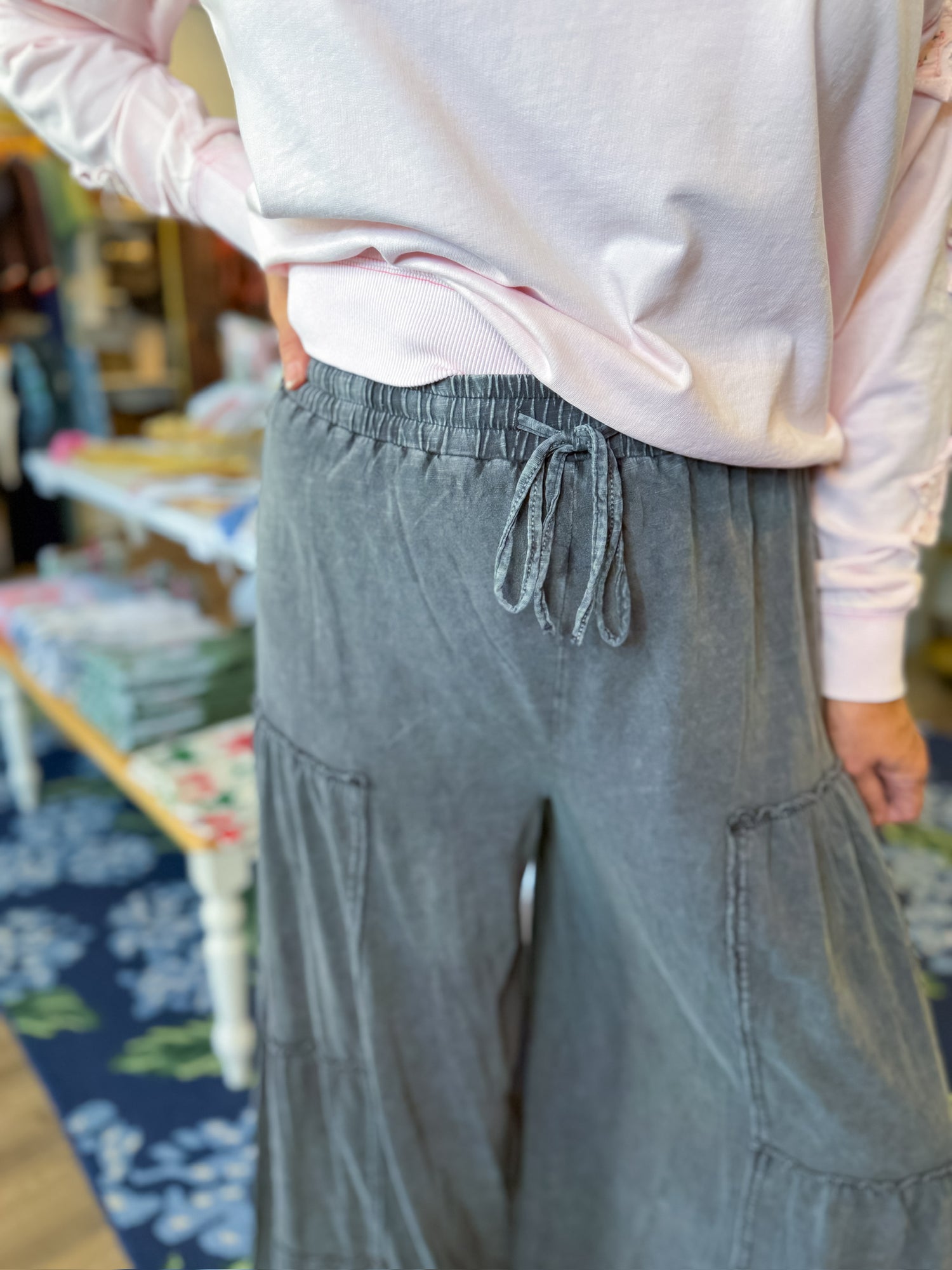 Urban Ease Mineral Wash Pants Easel