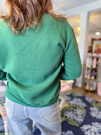 Plaid and Pine Reindeer Sweatshirt she&amp;sky