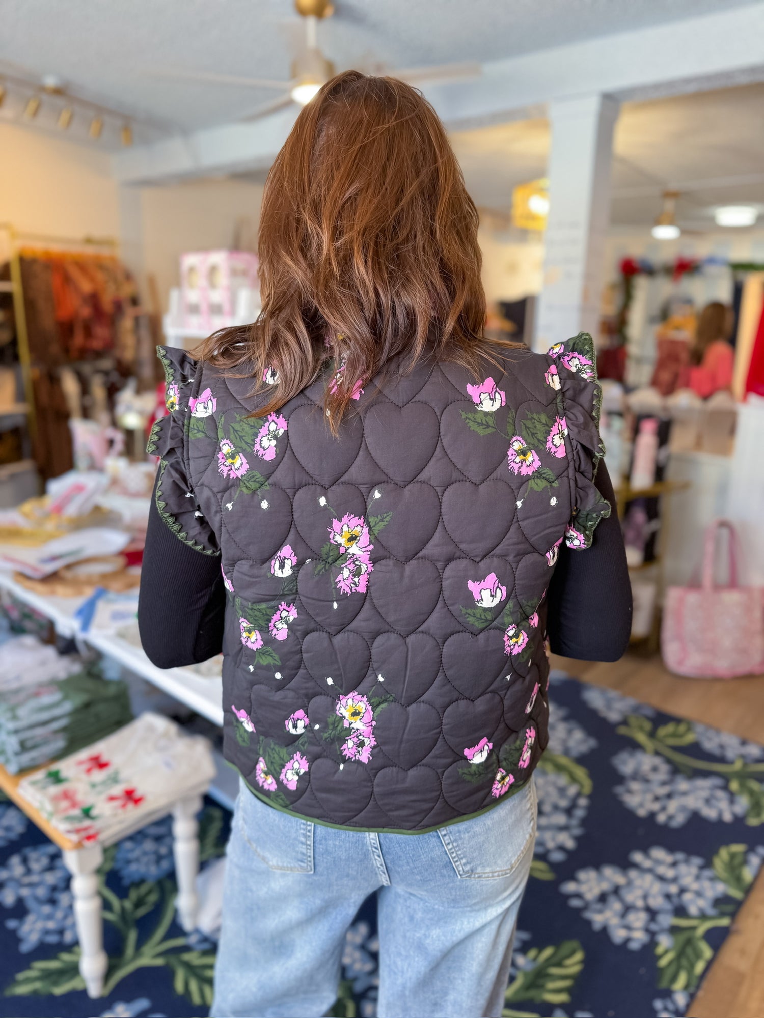 Wildflower Quilted Vest Umgee