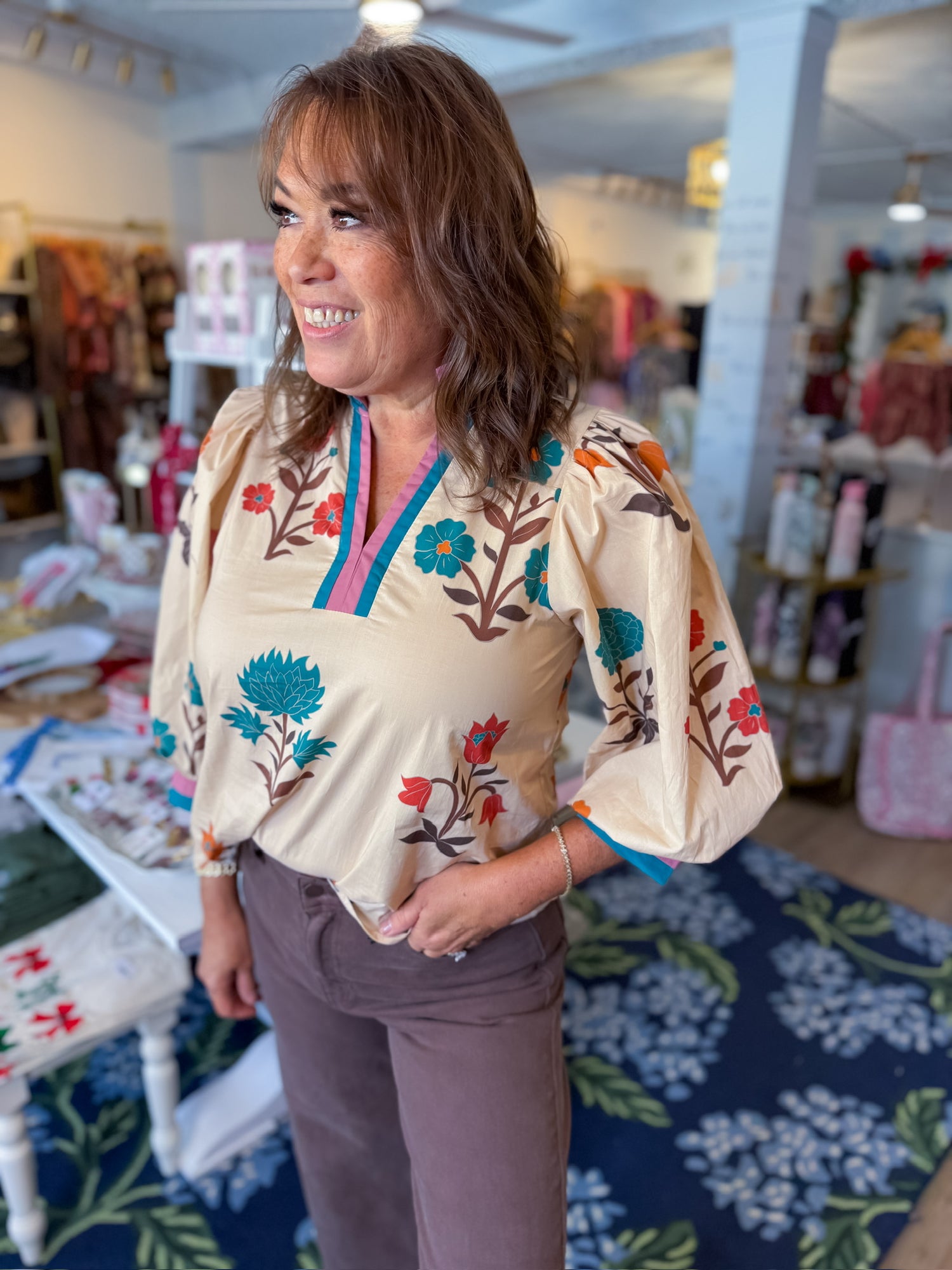 Painted Garden Blouse Entro