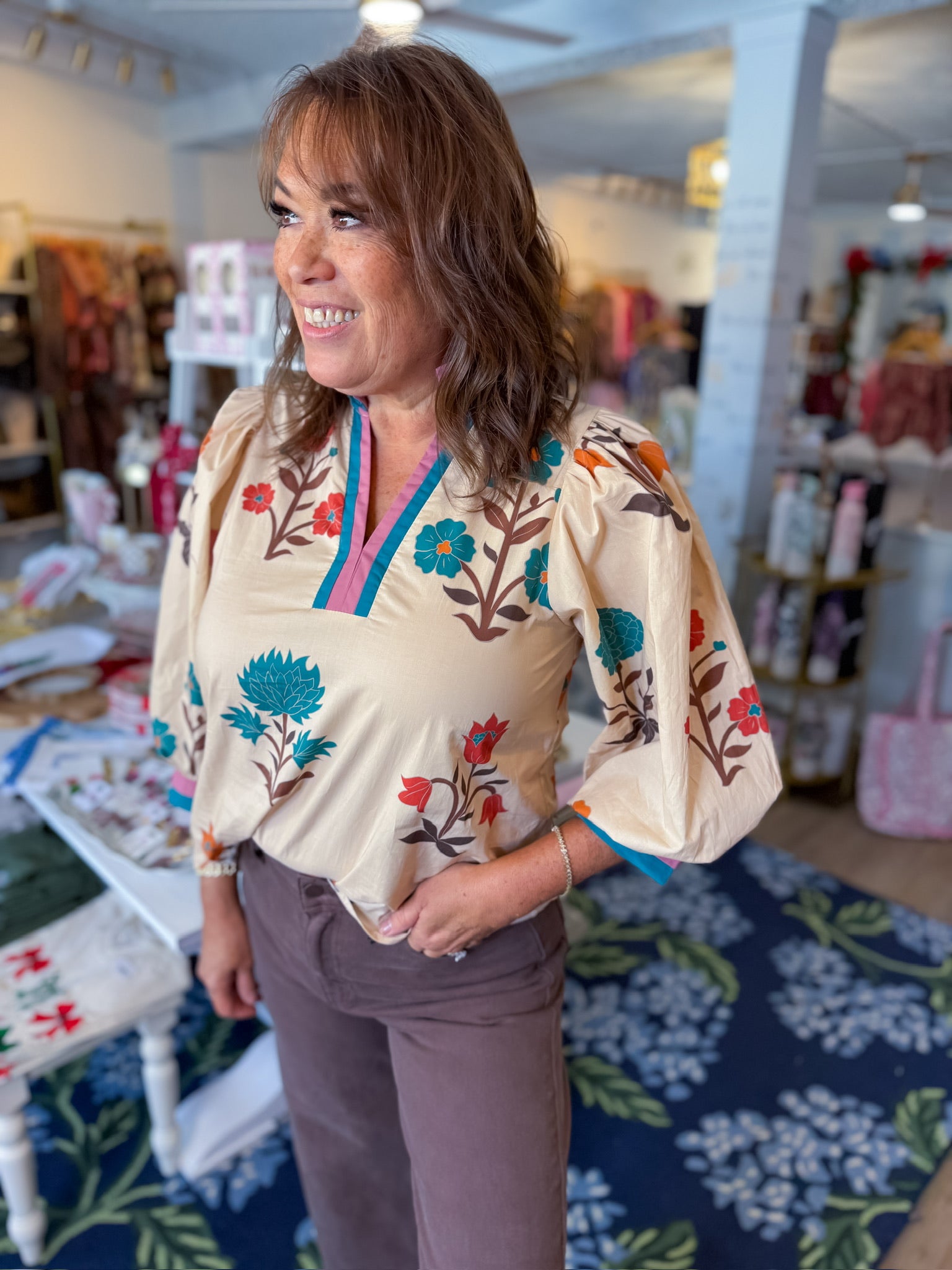 Painted Garden Blouse Entro