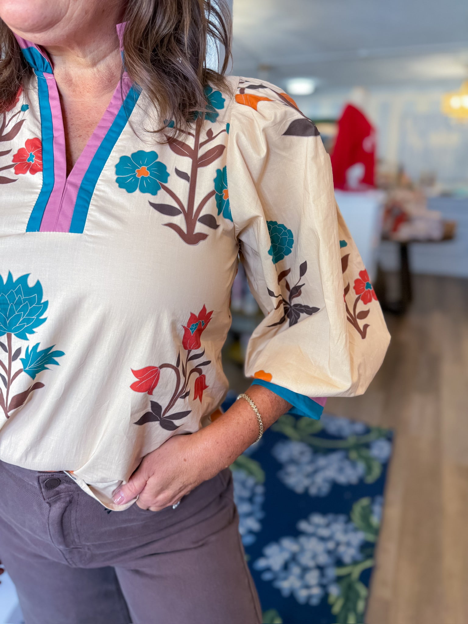 Painted Garden Blouse Entro