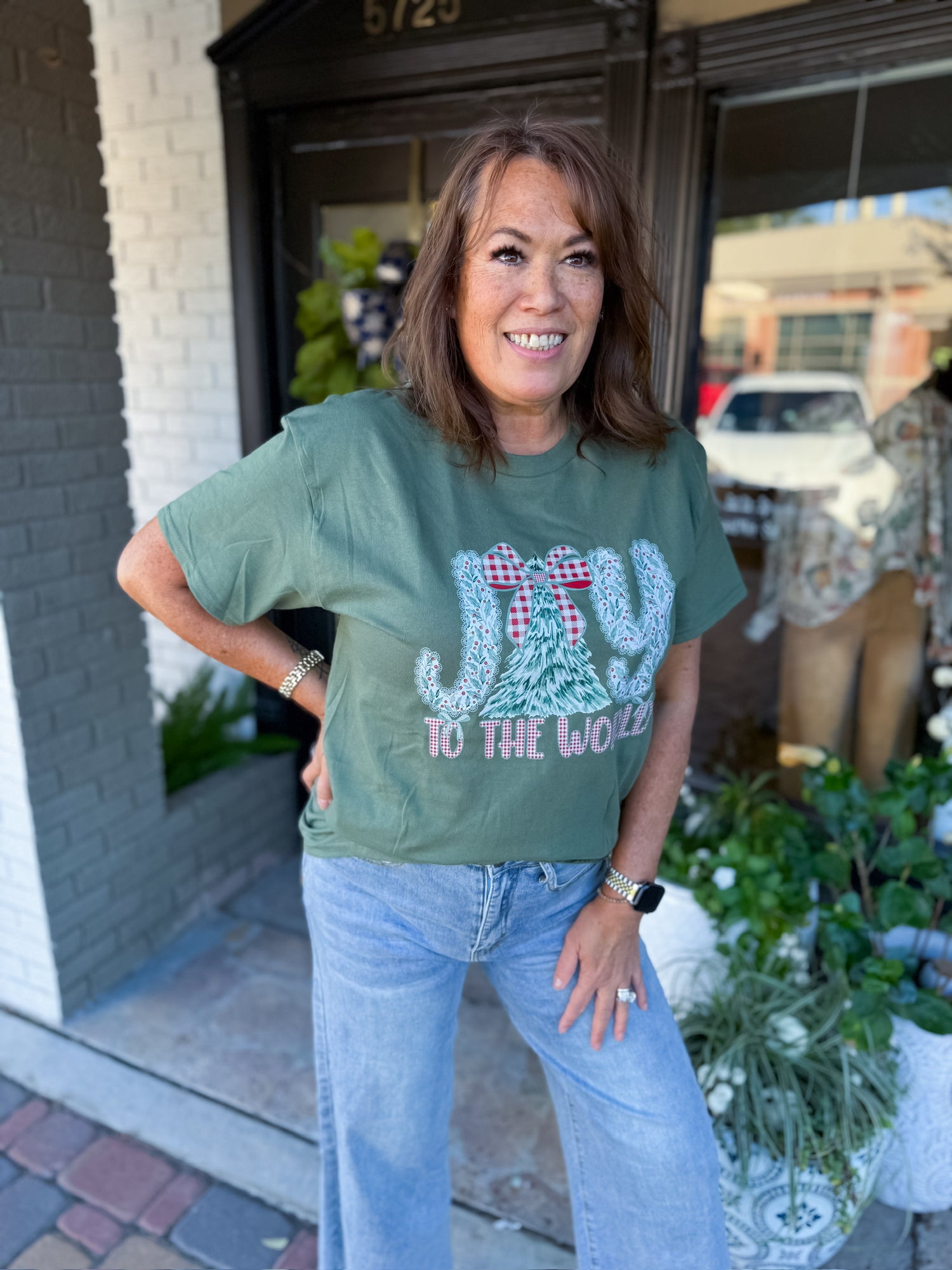 Joy to the World Short Sleeve Tee Threads of Grace