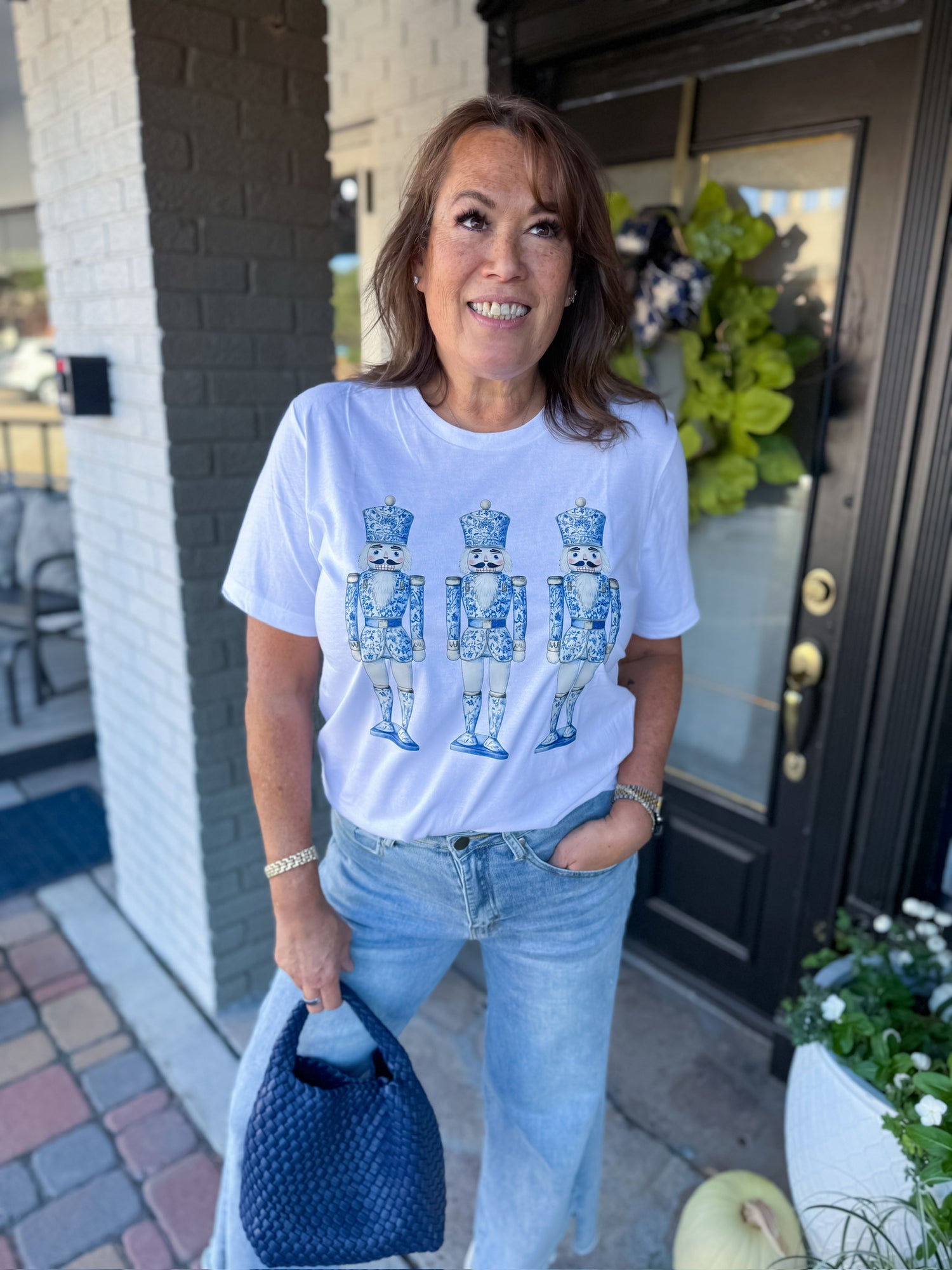 Chinoiserie Nutcracker Short Sleeve Tee Threads of Grace