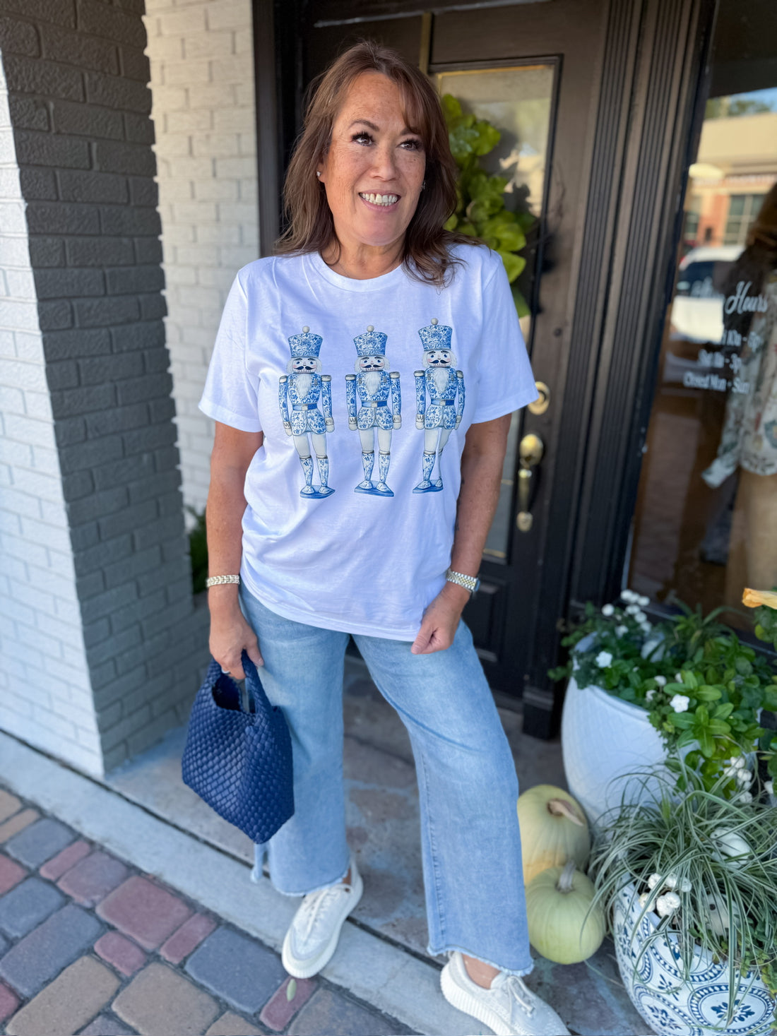 Chinoiserie Nutcracker Short Sleeve Tee Threads of Grace