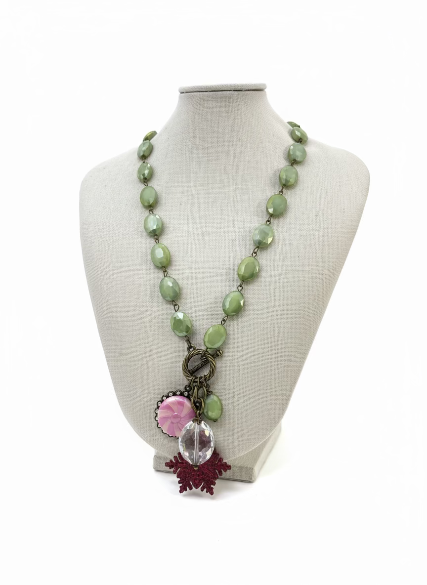 Sugarplum Mint Necklace Threads of Grace