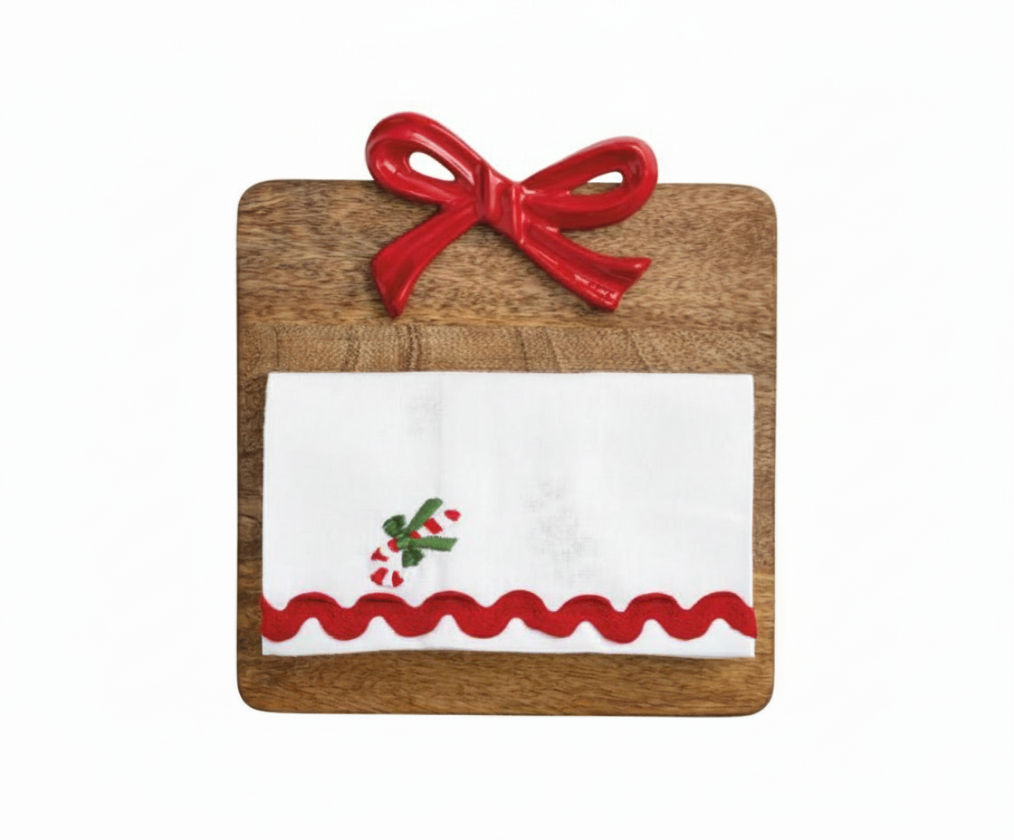 Bow Wood Square Board Set Mudpie