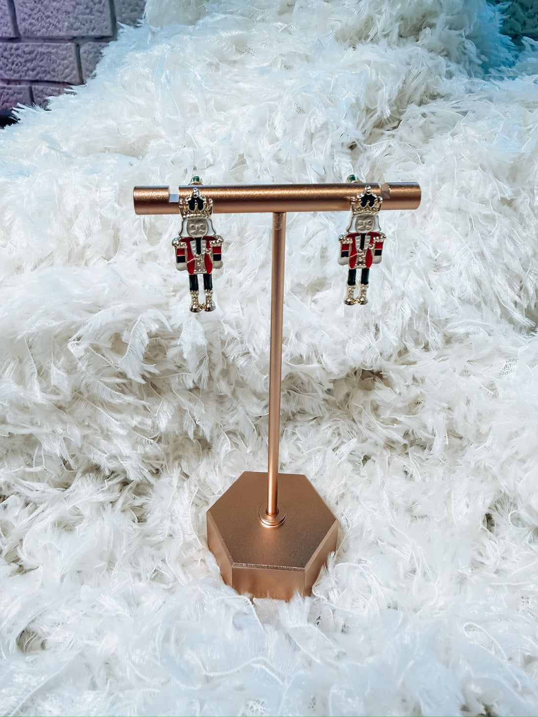 Nutcracker Charm Studs S&R