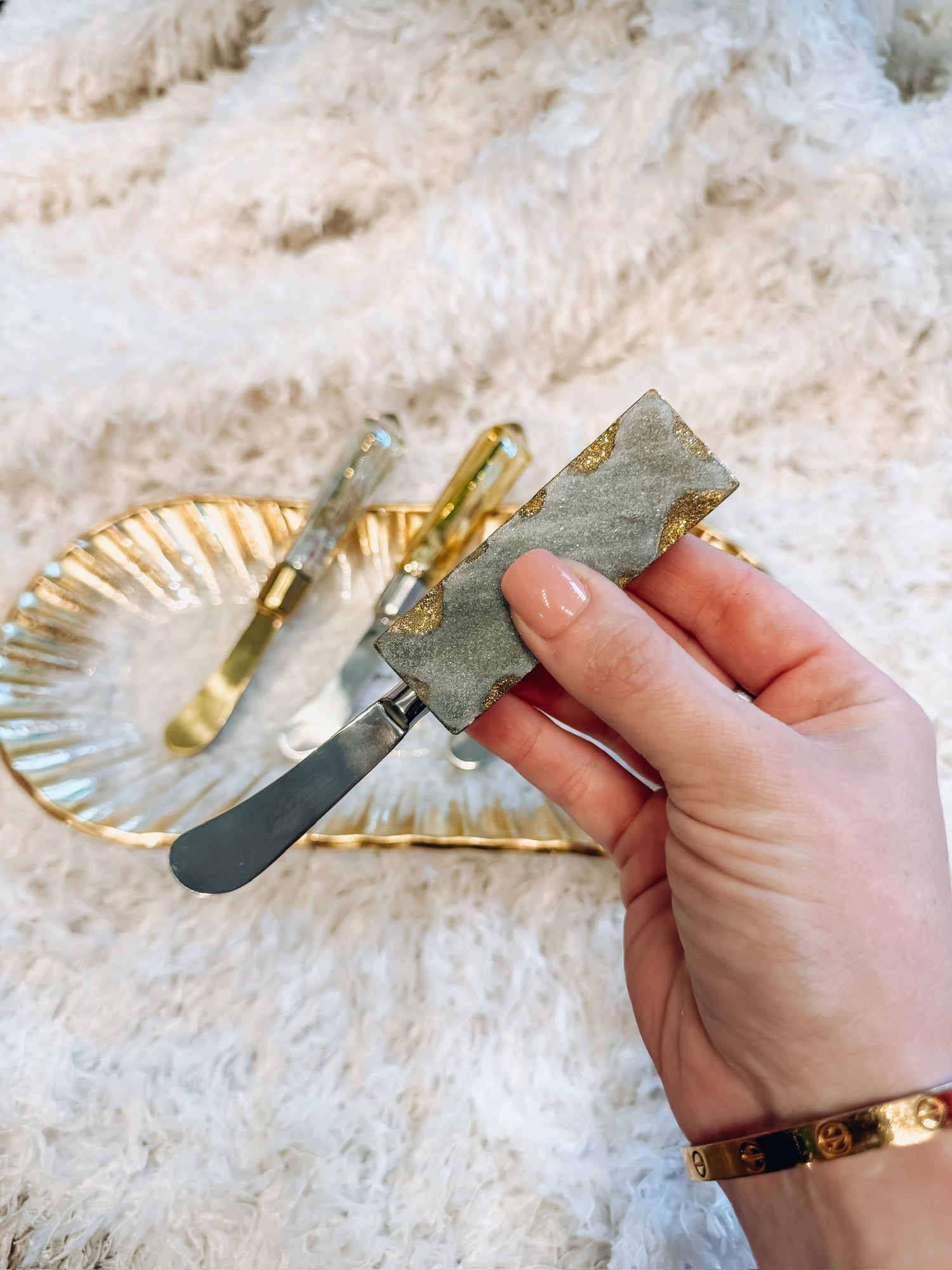 Gilded Gather Spreader Set Mudpie