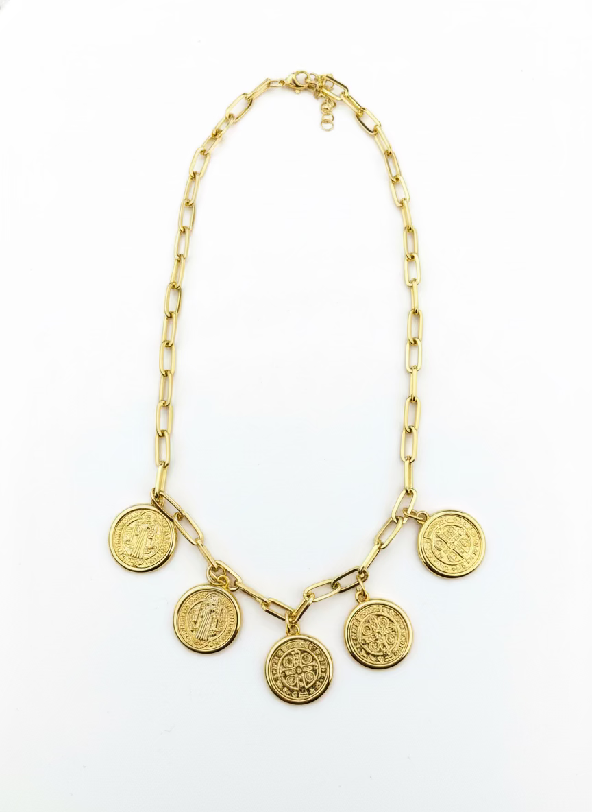 Halo Medallion Necklace Threads of Grace