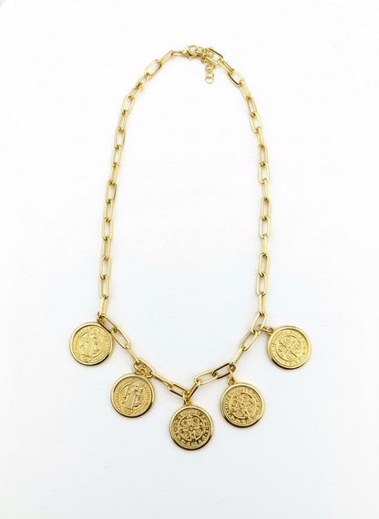 Halo Medallion Necklace Threads of Grace