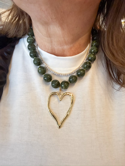 Verdant Love Necklace Threads of Grace