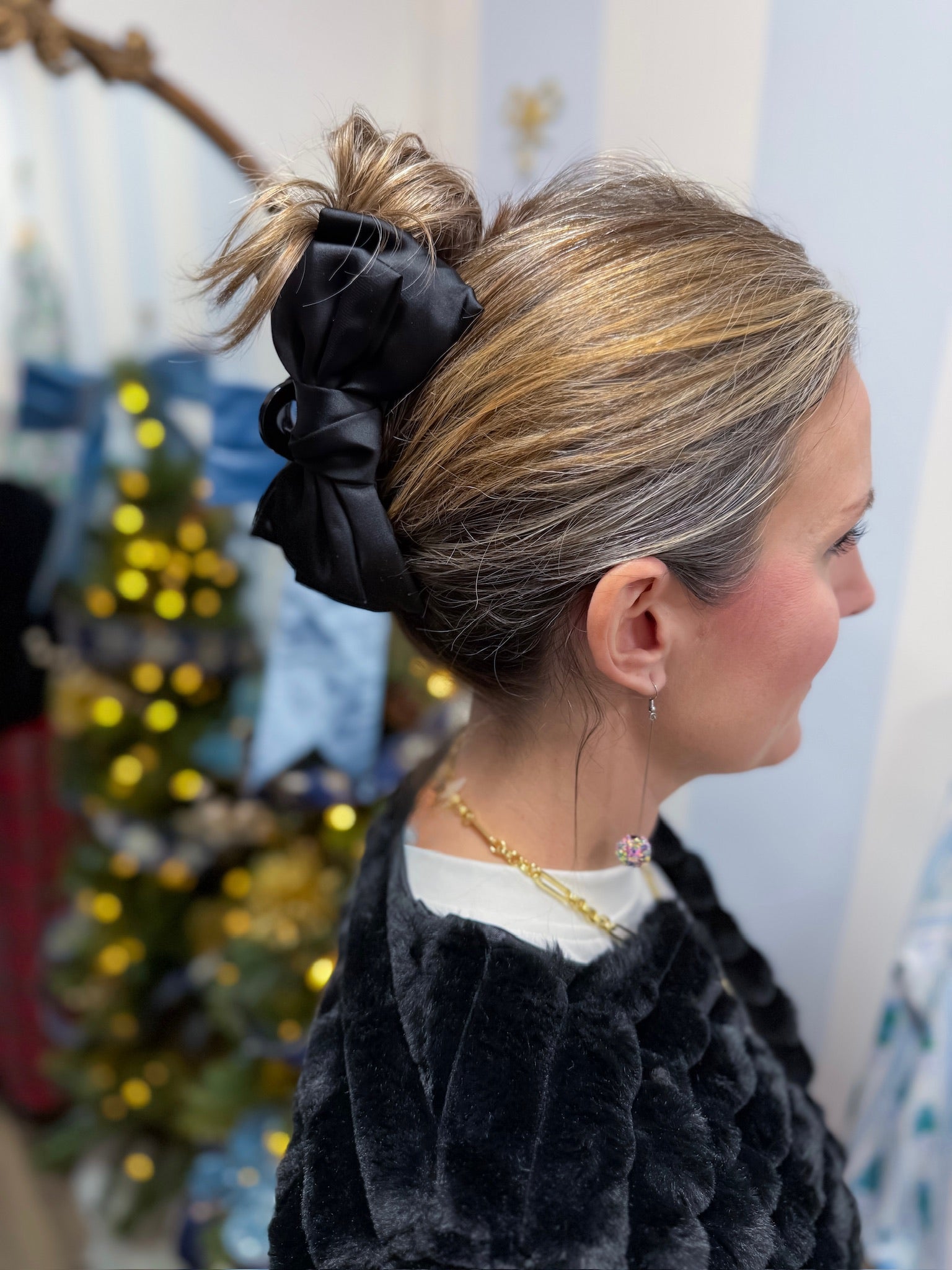 Satin Bow Claw Clip The Darling Effect