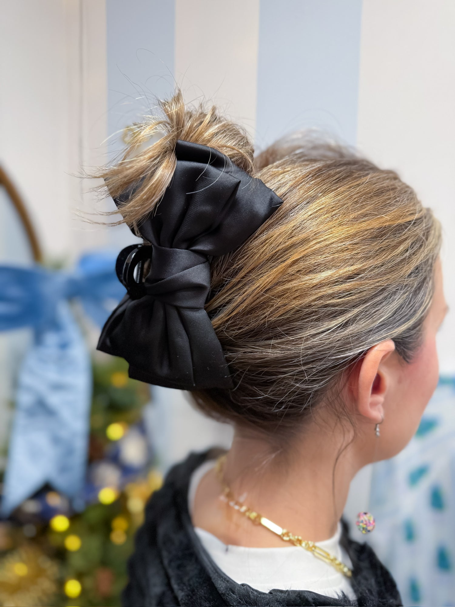 Satin Bow Claw Clip The Darling Effect