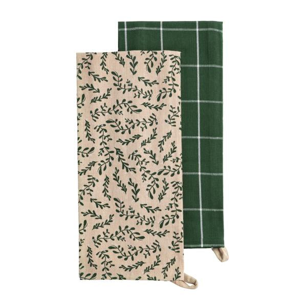 Green Briar Towel Pair Mudpie