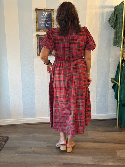 Northhill Plaid Bow Dress Entro