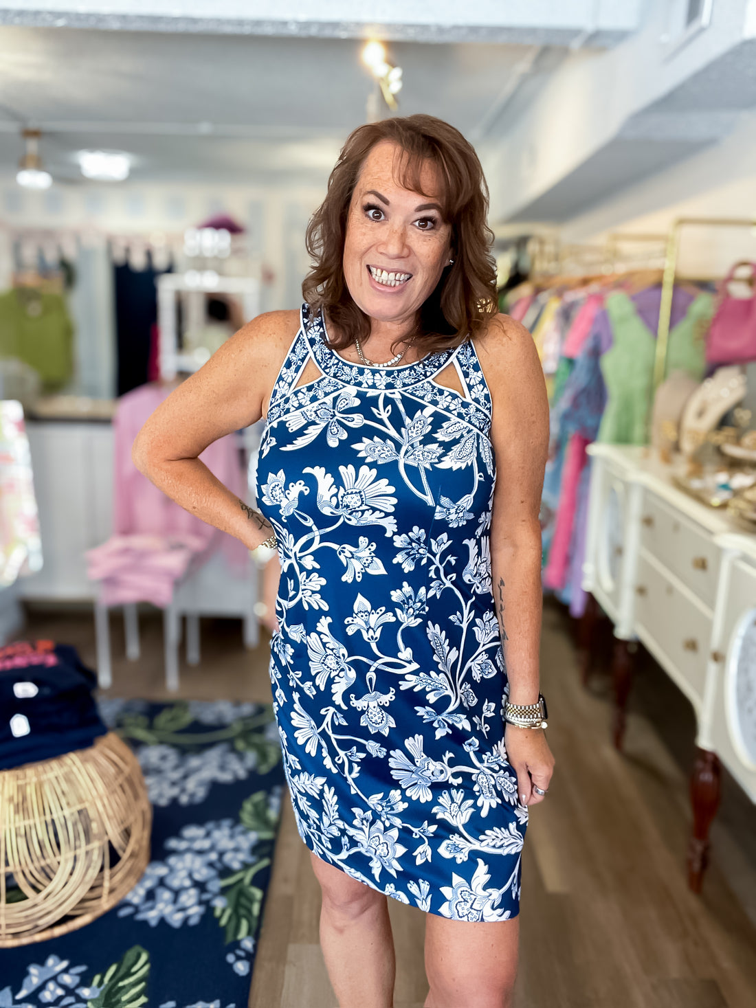 Seaside Stroll Cutout Dress Gretchen Scott