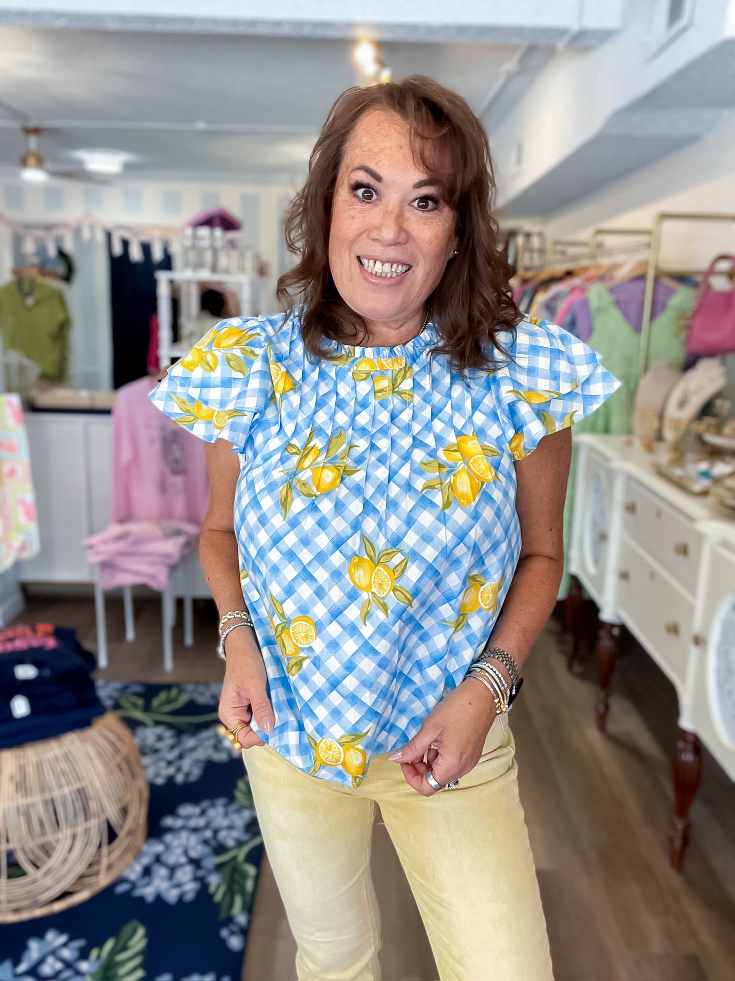 Limoncello Picnic Babydoll Top &amp; Merci