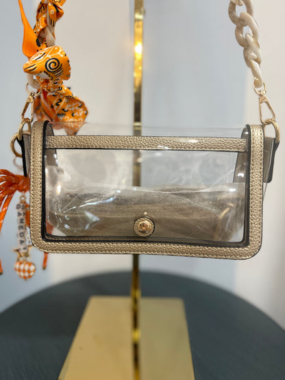 Game Day Glam Crossbody - Orange &amp; White SW Trading