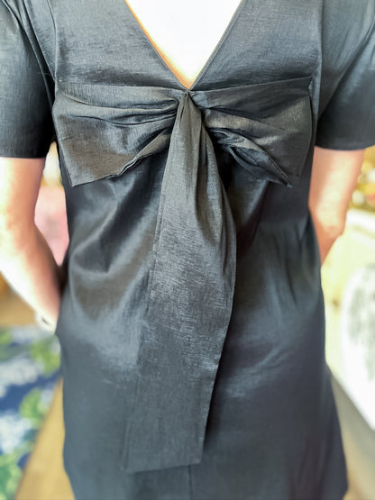 Midnight Bow Back Dress Adrienne