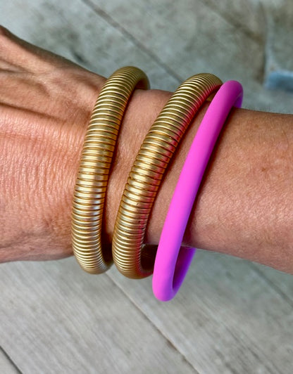 Set of Omega Bangle Bracelets