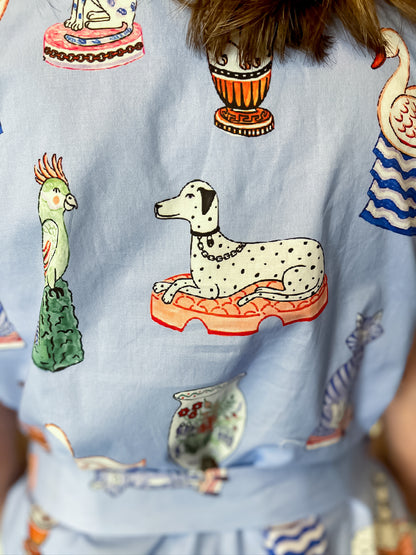 Blue Storybook Mini Dress Entro