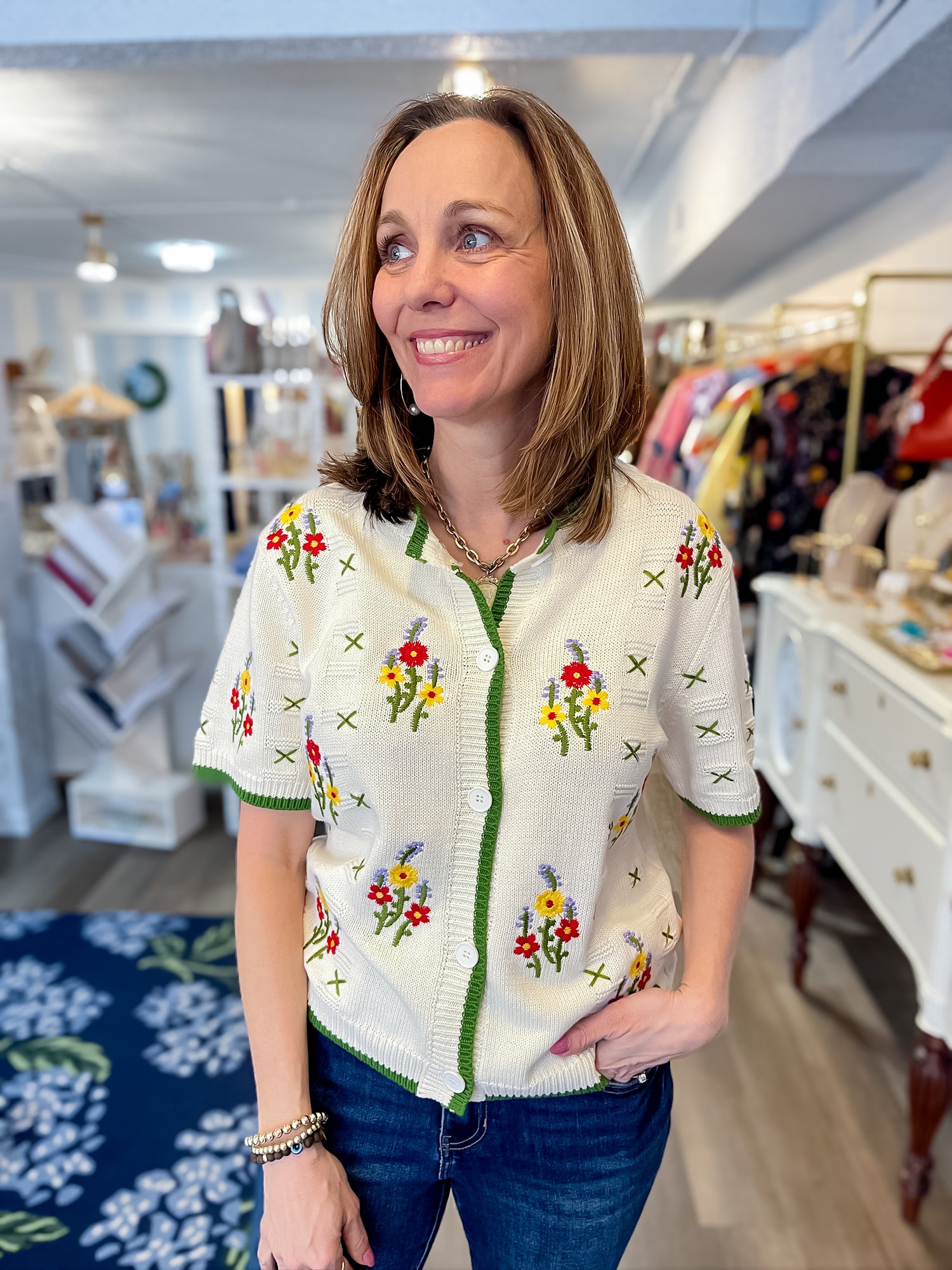 Wildflower Knit Cardigan Jodifl