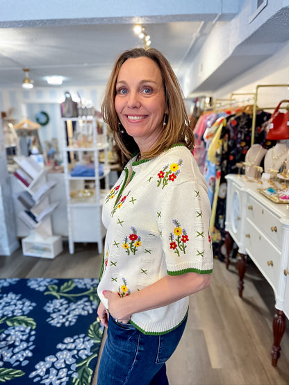 Wildflower Knit Cardigan Jodifl